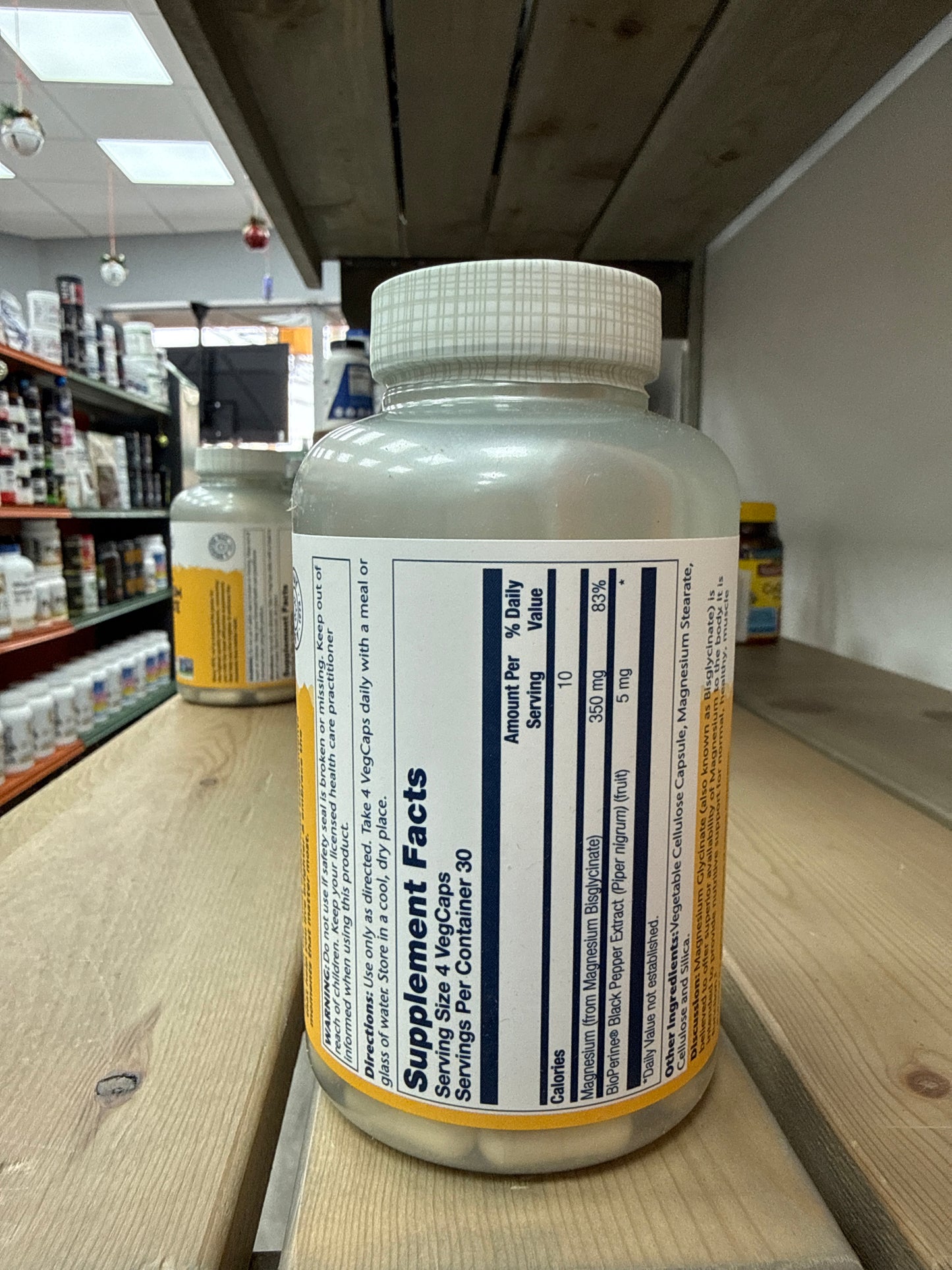 Solaray High Absorption Magnesium Glycinate 350 mg (120 vegcaps)