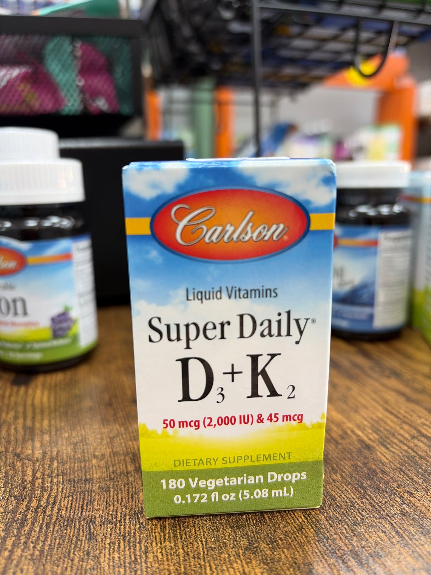 Carlson Liquid Vitamins Super Daily D3+K2 (2.000 lU) 180 Vegetarian Drops