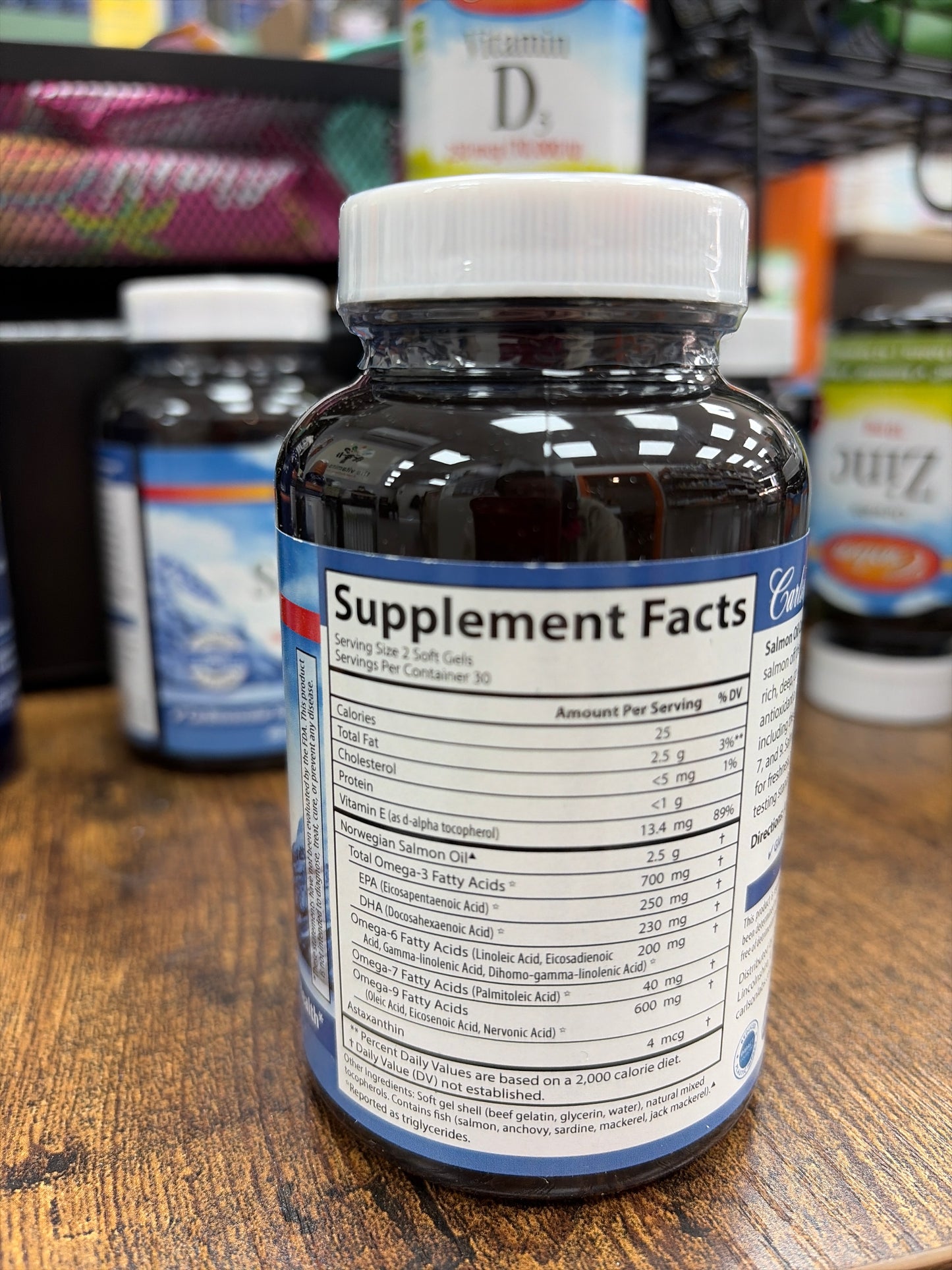 Carlson Salmon Oil Complete 700 mg Omega-3s+Axtaxanthin (60 softgels)