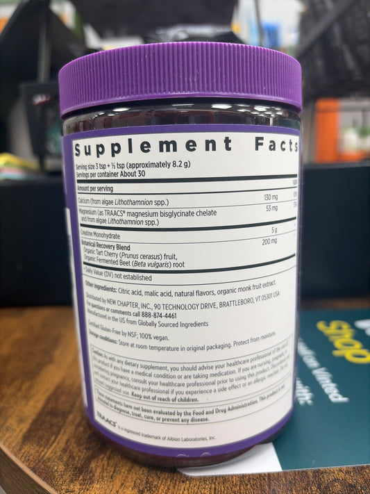 New Chapter Creatine Complex Calcium & Magnesium Rasberry Lemonade Powder