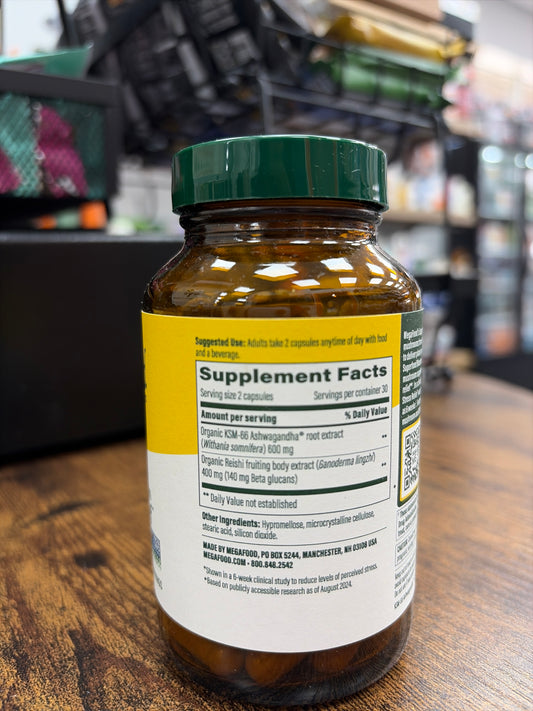 MegaFood Superfood Mushroom Stress Relief (60 Capsules)