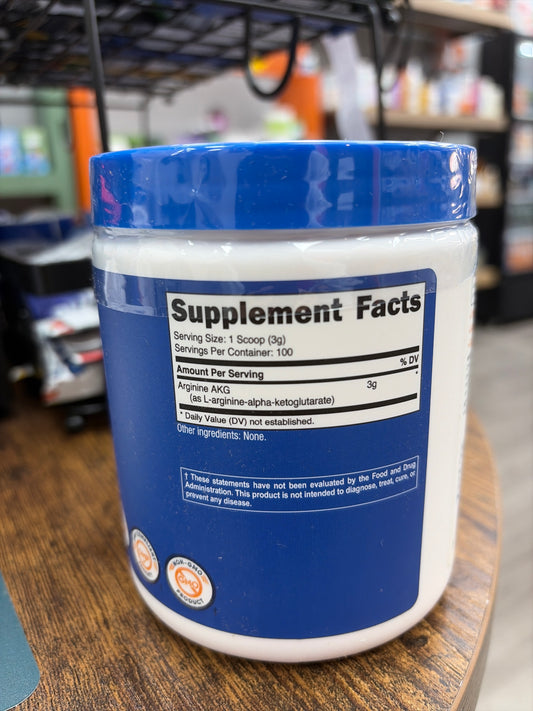 Nutricost Arginine AKG Unflavored 10.7 oz