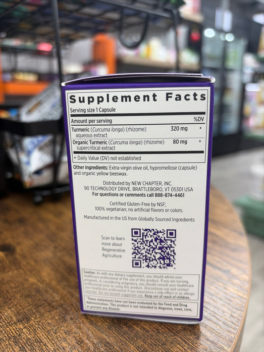 New Chapter Turmeric Force (60 Vegetarian Capsules)