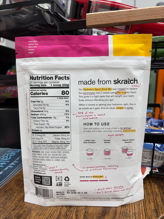 Skratch Labs Hydration Sport Drink Mix Passion Fruit+Orange+Guava