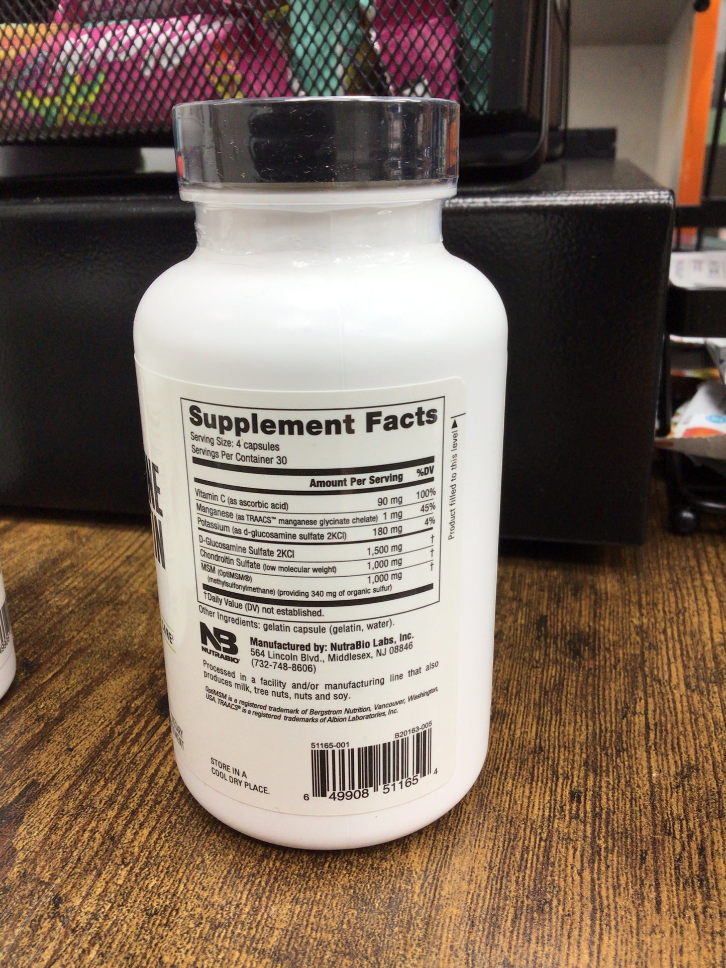Nutrabio glucosamine Chondroitin & MSM