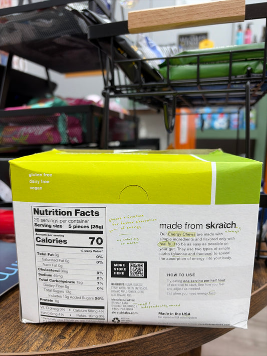 Skratch Labs Sour Apple Energy Chews (10 Packs)