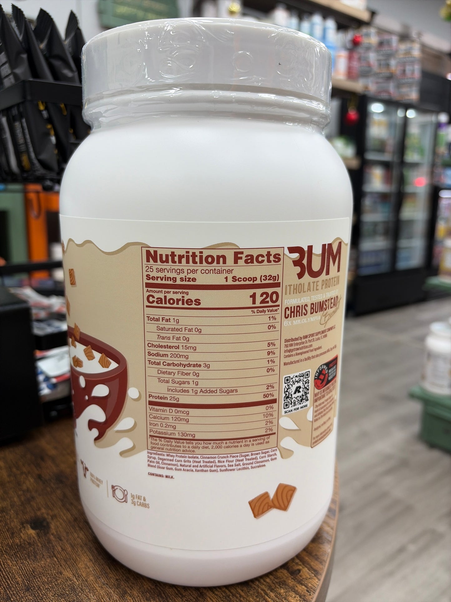 Raw Bum Protein Cinnamon Crunch Cereal 25 Servings