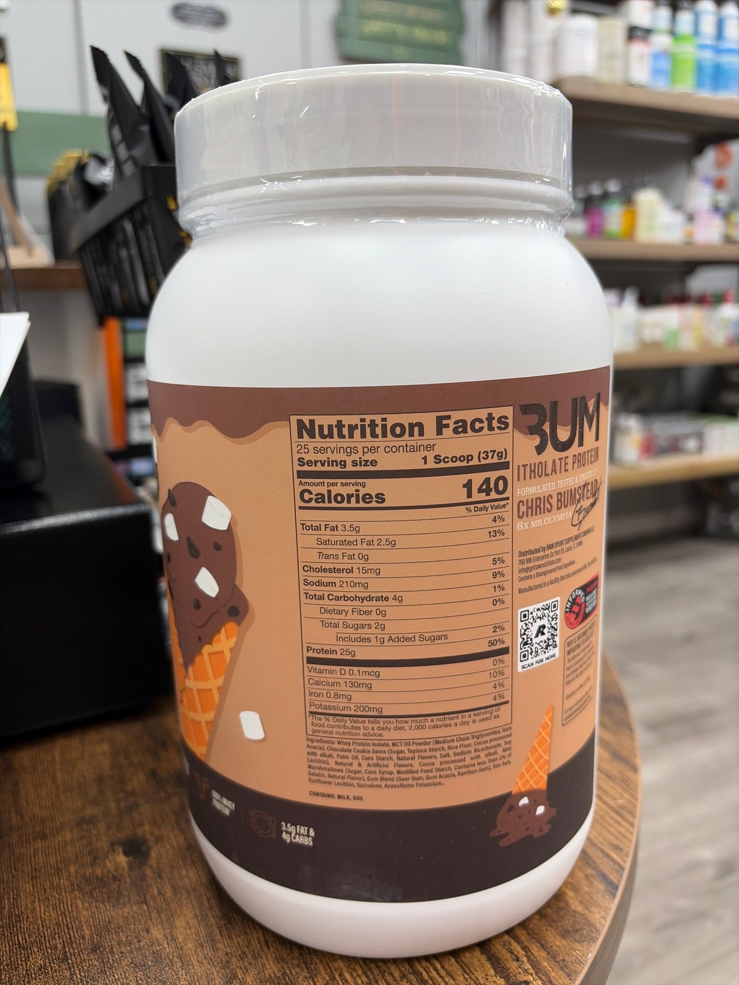 Raw Bum Protein Rocky Road 25 Servings