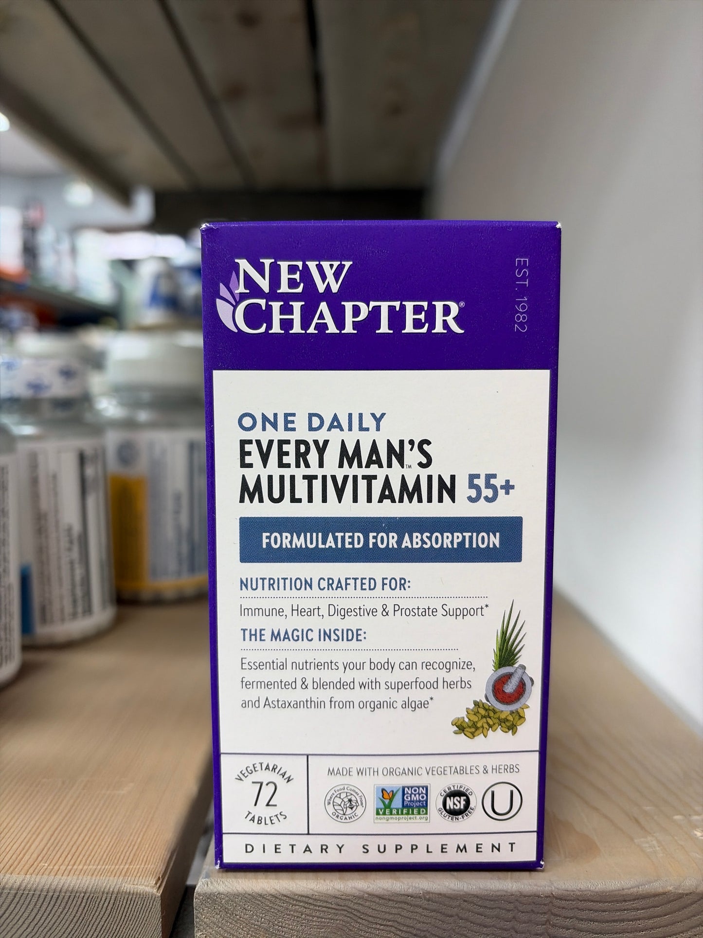 New Chapter One Daily Every Man’s Multivitamin 55+(72 Vegetarian Tablets)