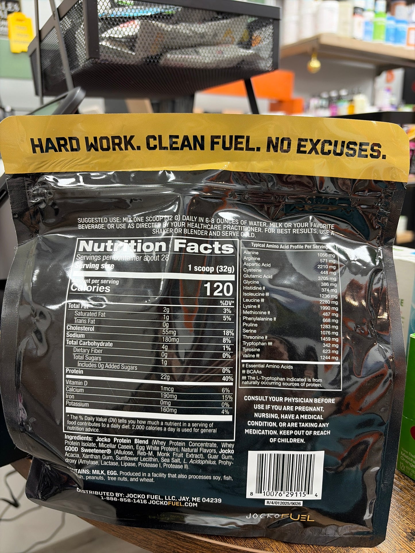 Jocko Protein Powder Vanilla Milkshake 28 servings 2 LB