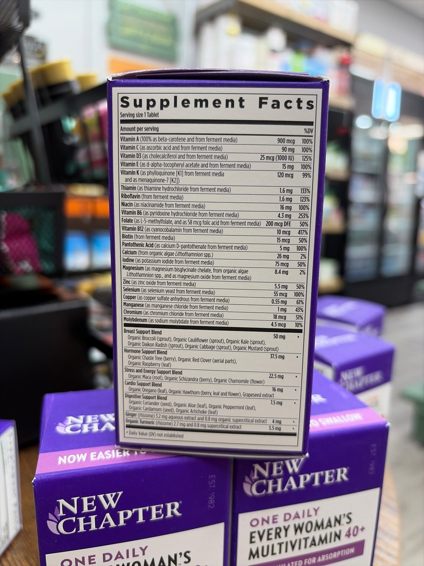 New Chapter One Daily Every Woman’s Multivitamin 40+ (48 Vegan Tablets)
