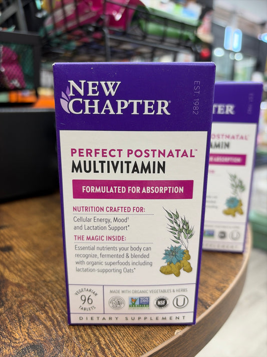 New Chapter Perfect Postnatal Multivitamin (96 Vegetarian Tablets)