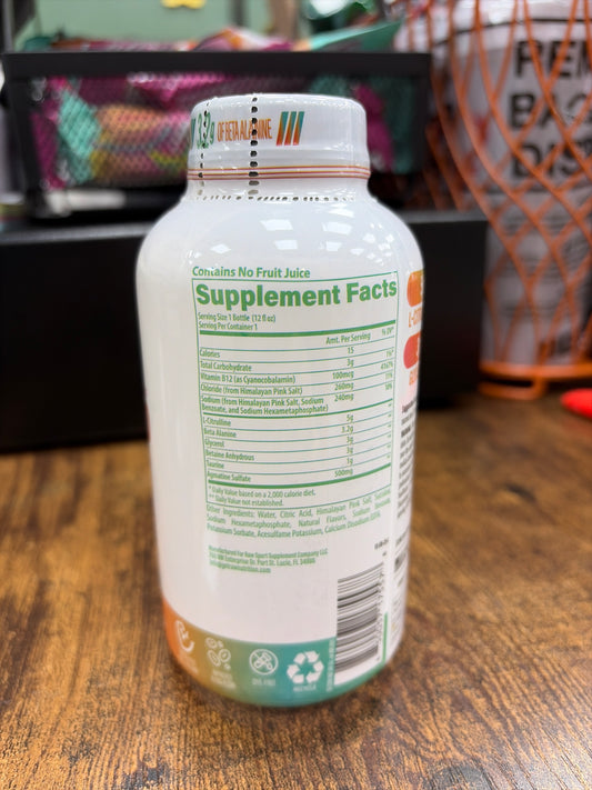 Raw BUM Pre-Workout Rainbow Sherbet 12fl.oz