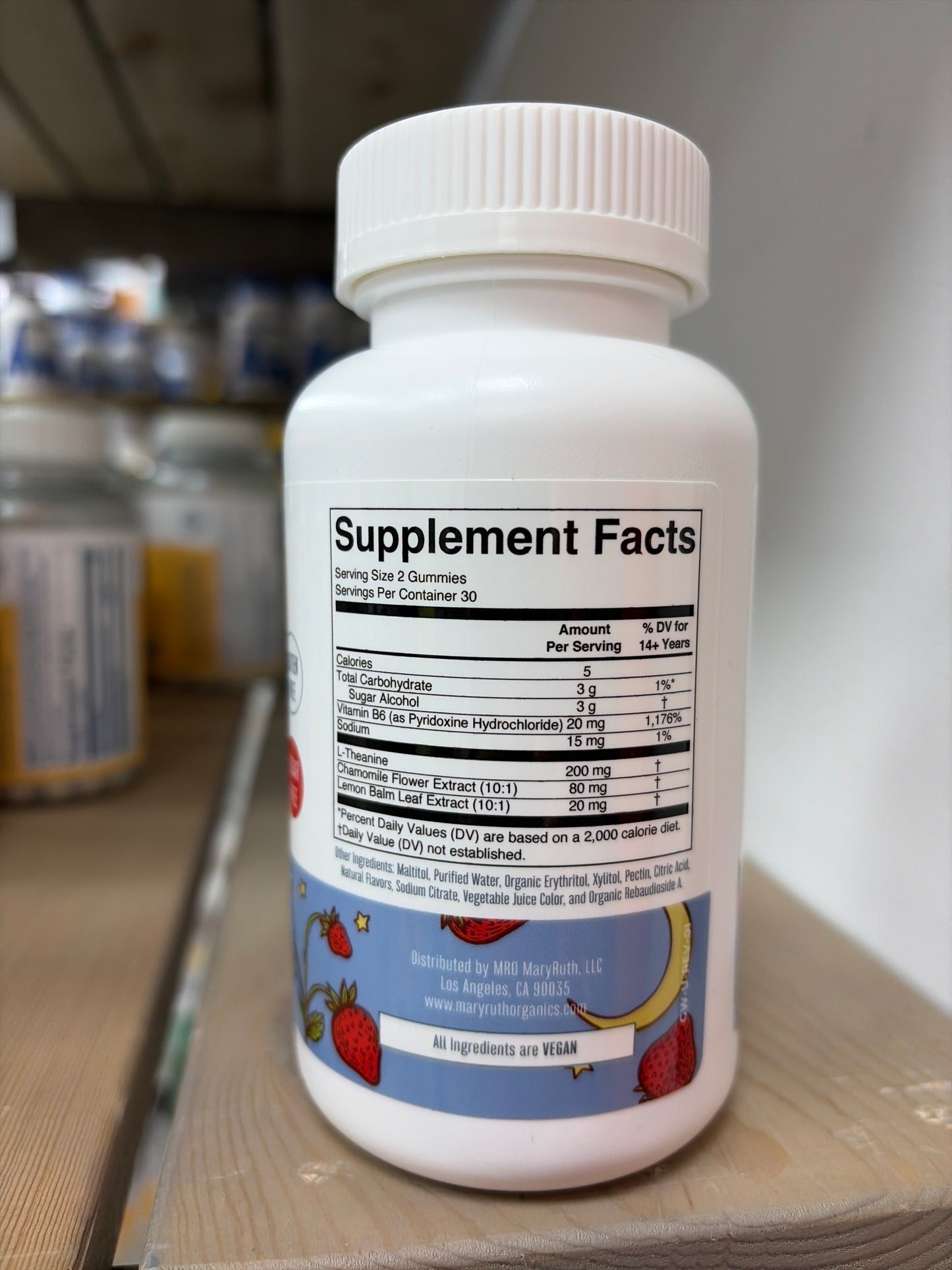 Mary Ruth’s Sleep Gummies Melatonin Free Strawberry (60 Gummies)