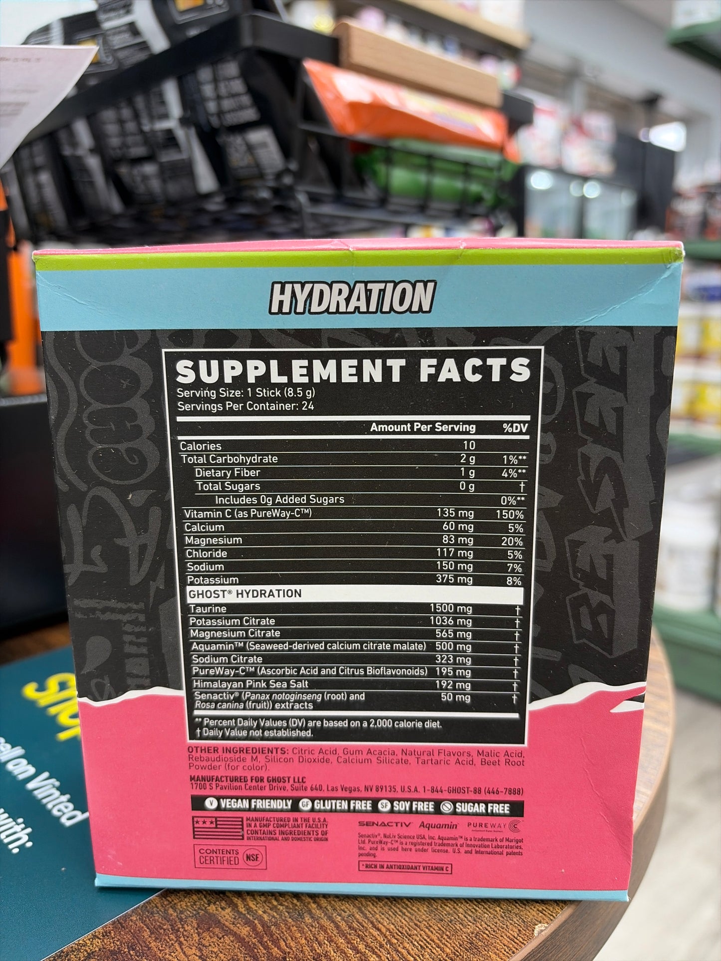 Ghost Hydration Electrolytes+ Kiwi Strawberry 24 Sticks