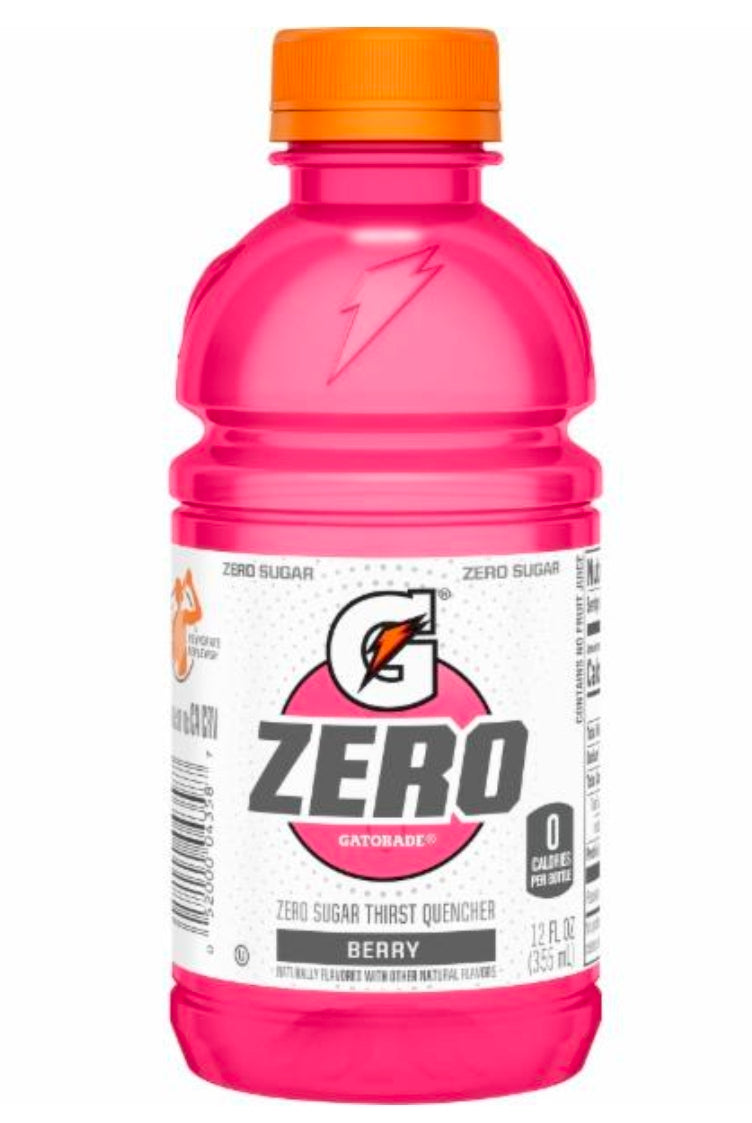Gatorade, Zero, Berry Flavored, Zero Sugar