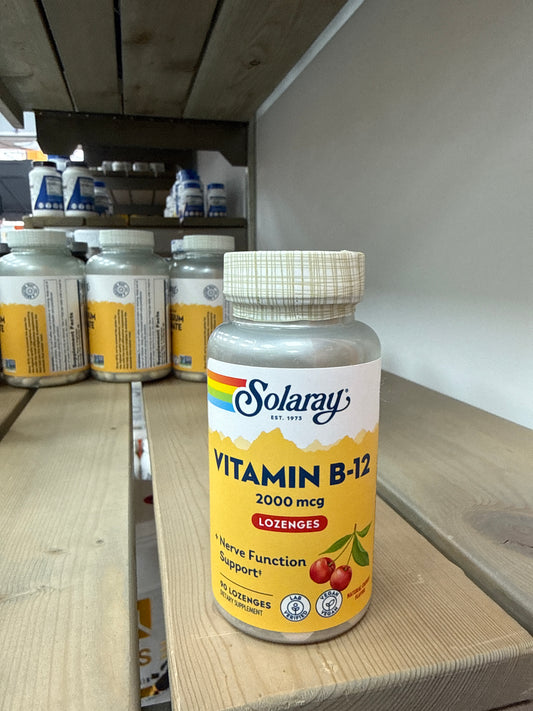 Solaray Vitamin B-12 2000 mcg Lozenges (90)
