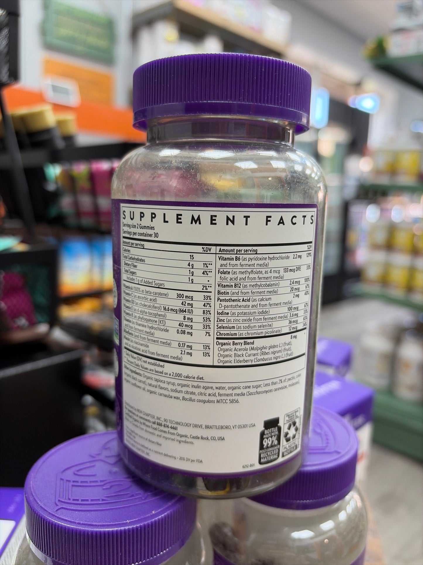 New Chapter Kids Multivitamin Berry Citrus 60 Flavored Gummies
