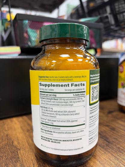 MegaFood Liver Support Turmeric Curcumin (90 tablets)