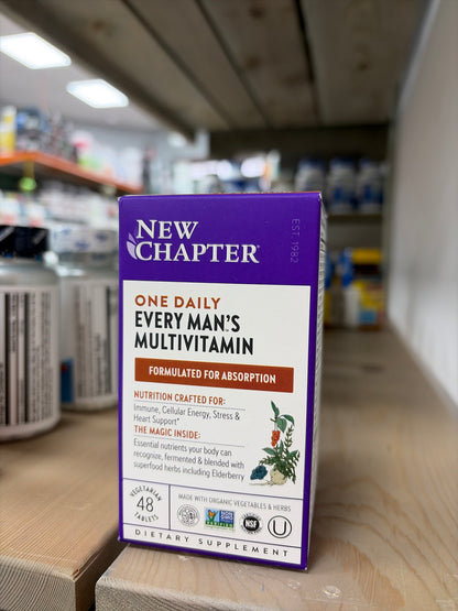 New Chapter One Daily Every Man’s Multivitamin (48 Vegetarian Tablets)
