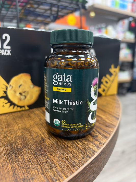 Gaia Herbs Cleanse Milk Thistle Daily Support for Healthy Liver (60 Vegan Capsules)
