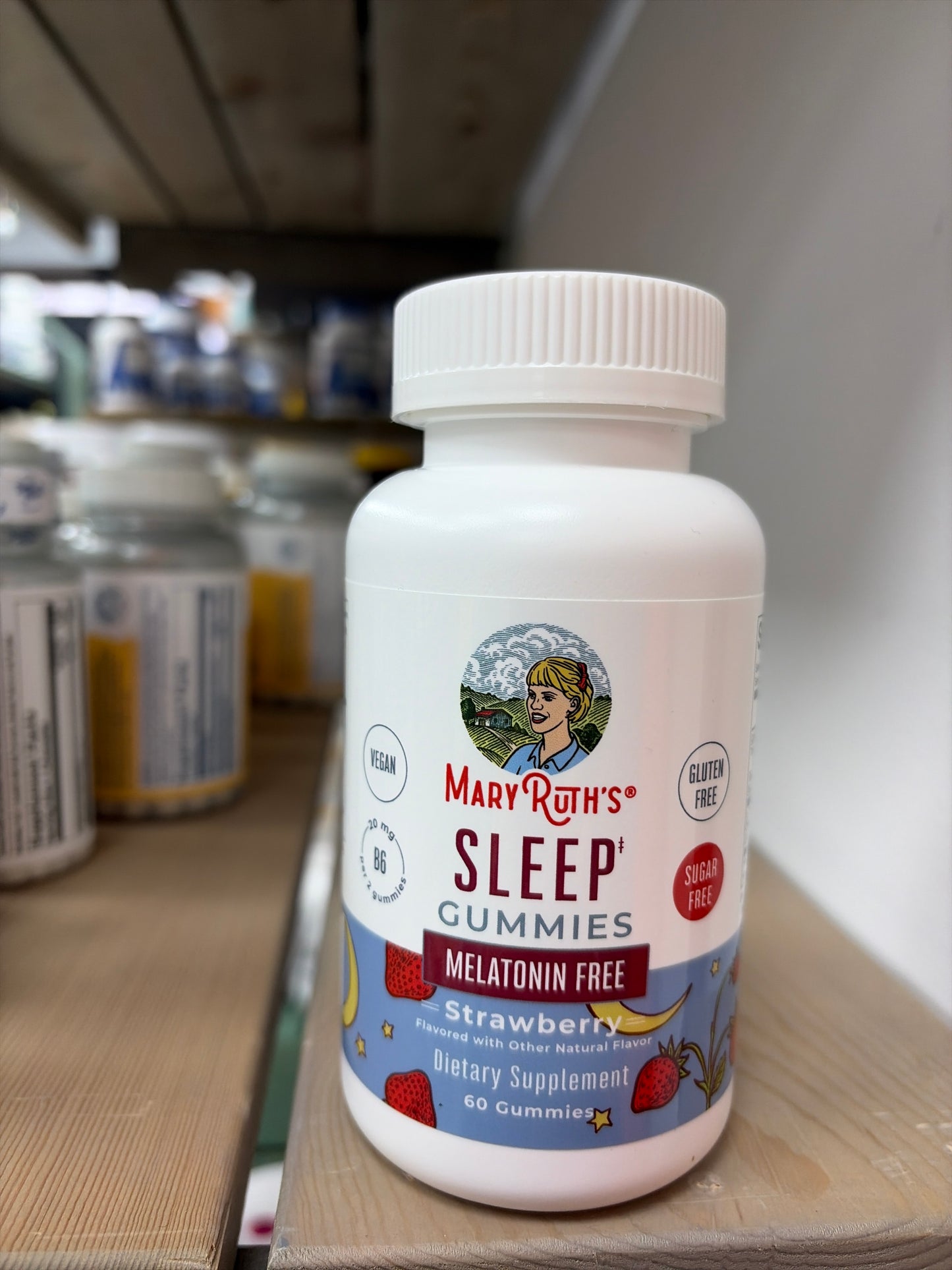 Mary Ruth’s Sleep Gummies Melatonin Free Strawberry (60 Gummies)