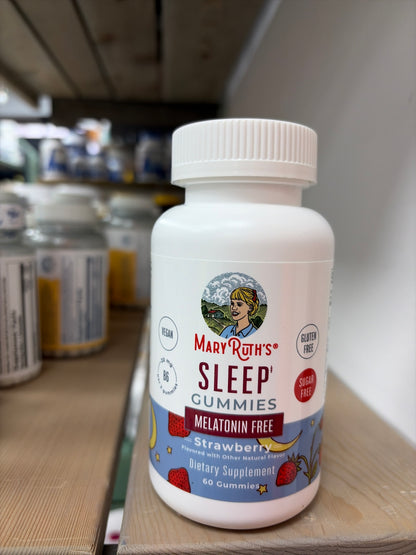 Mary Ruth’s Sleep Gummies Melatonin Free Strawberry (60 Gummies)
