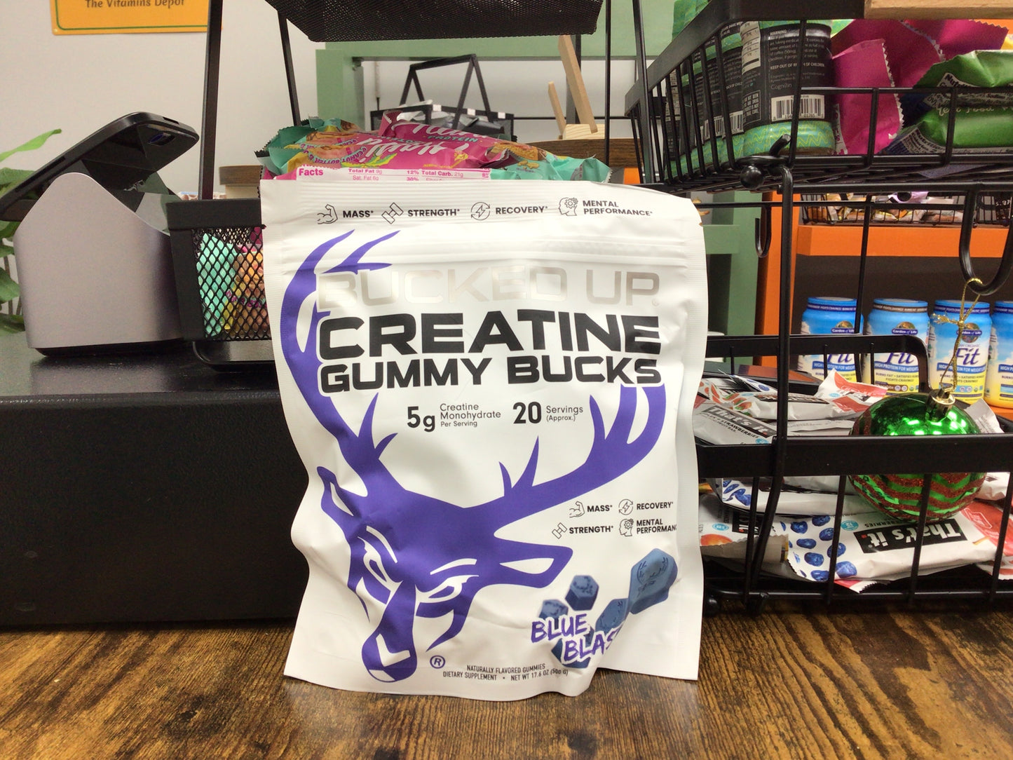 Bucked Up Creatine Gummy Bucks Blue Blast