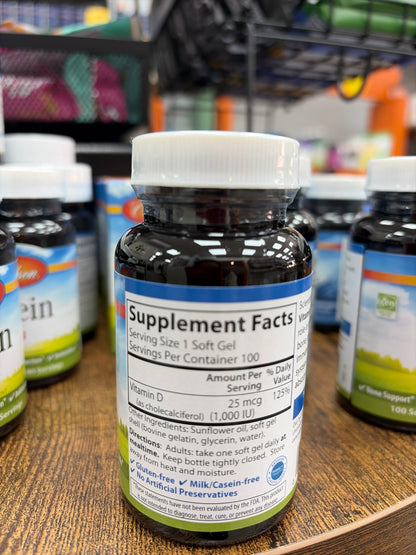 Carlson Vitamin D3 25 mcg(1.000IU) 100 softgels