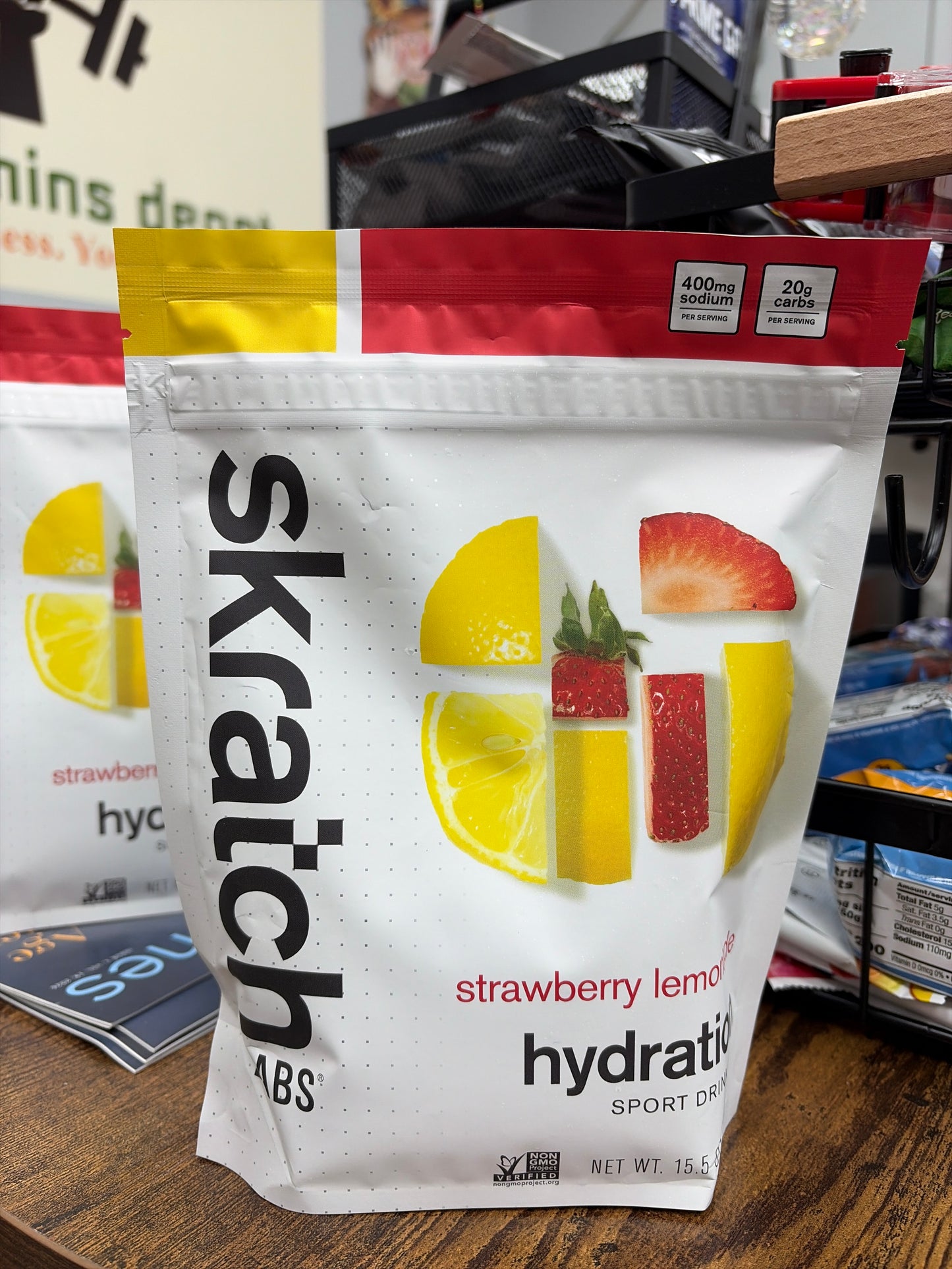 Skratch Labs Hydration Sport Drink Mix Strawberry Lemonade 15.5 oz