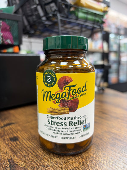 MegaFood Superfood Mushroom Stress Relief (60 Capsules)