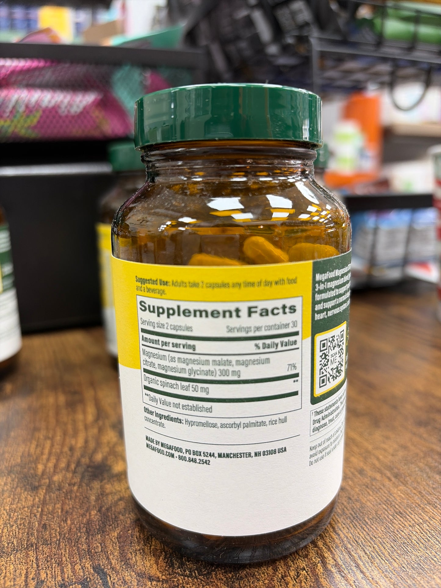 MegaFood 300mg Magnesium (60 capsules)