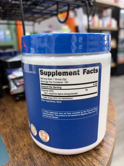 Nutricost Arginine AKG Unflavored 10.7 oz