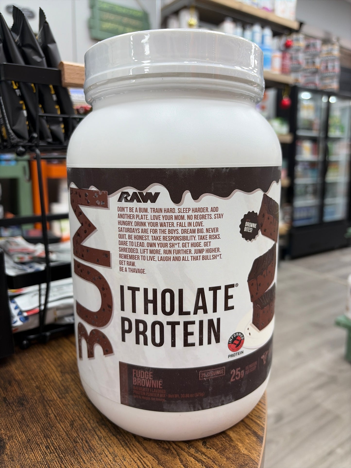 Raw Bum Protein Fudge Brownie 25 Servings