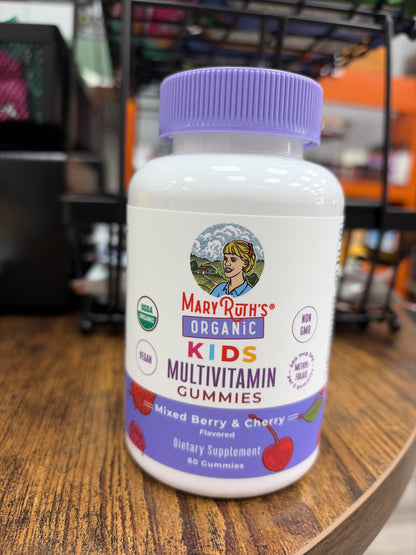 Mary Ruth’s Kids Multivitamin Gummies Mixed Berry&Cherry (60 gummies)