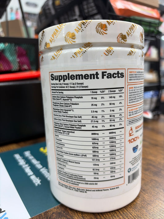 AlphaLion SuperIntraHuman Complete BCAA&EAA Formula Leg Day limeade