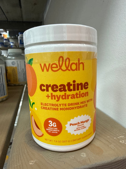 Wellah Creatine+hydration Peach Mango