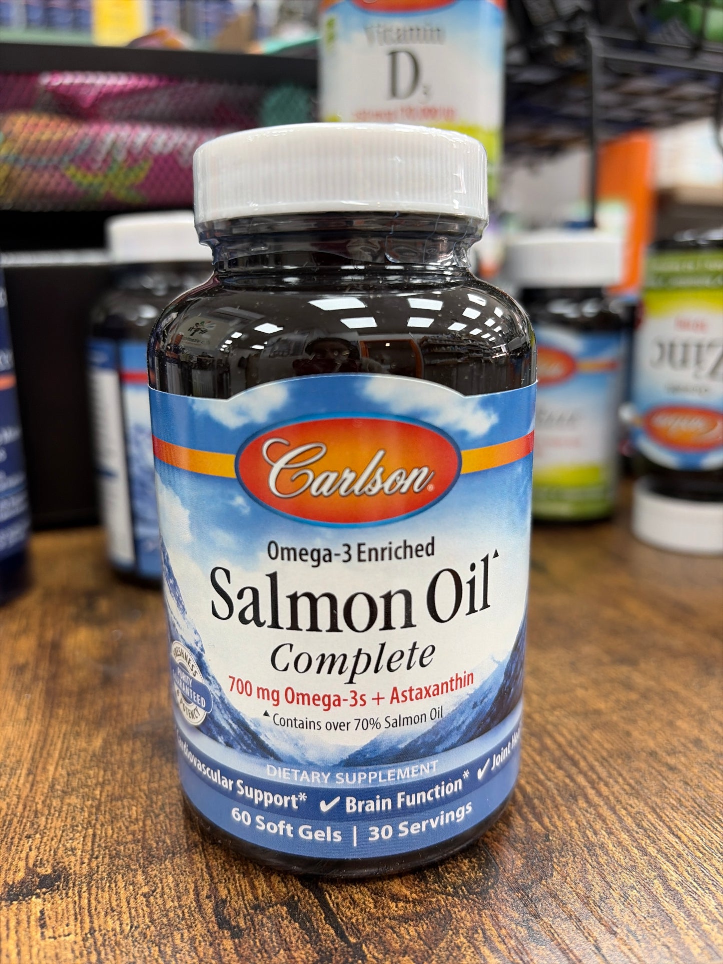 Carlson Salmon Oil Complete 700 mg Omega-3s+Axtaxanthin (60 softgels)