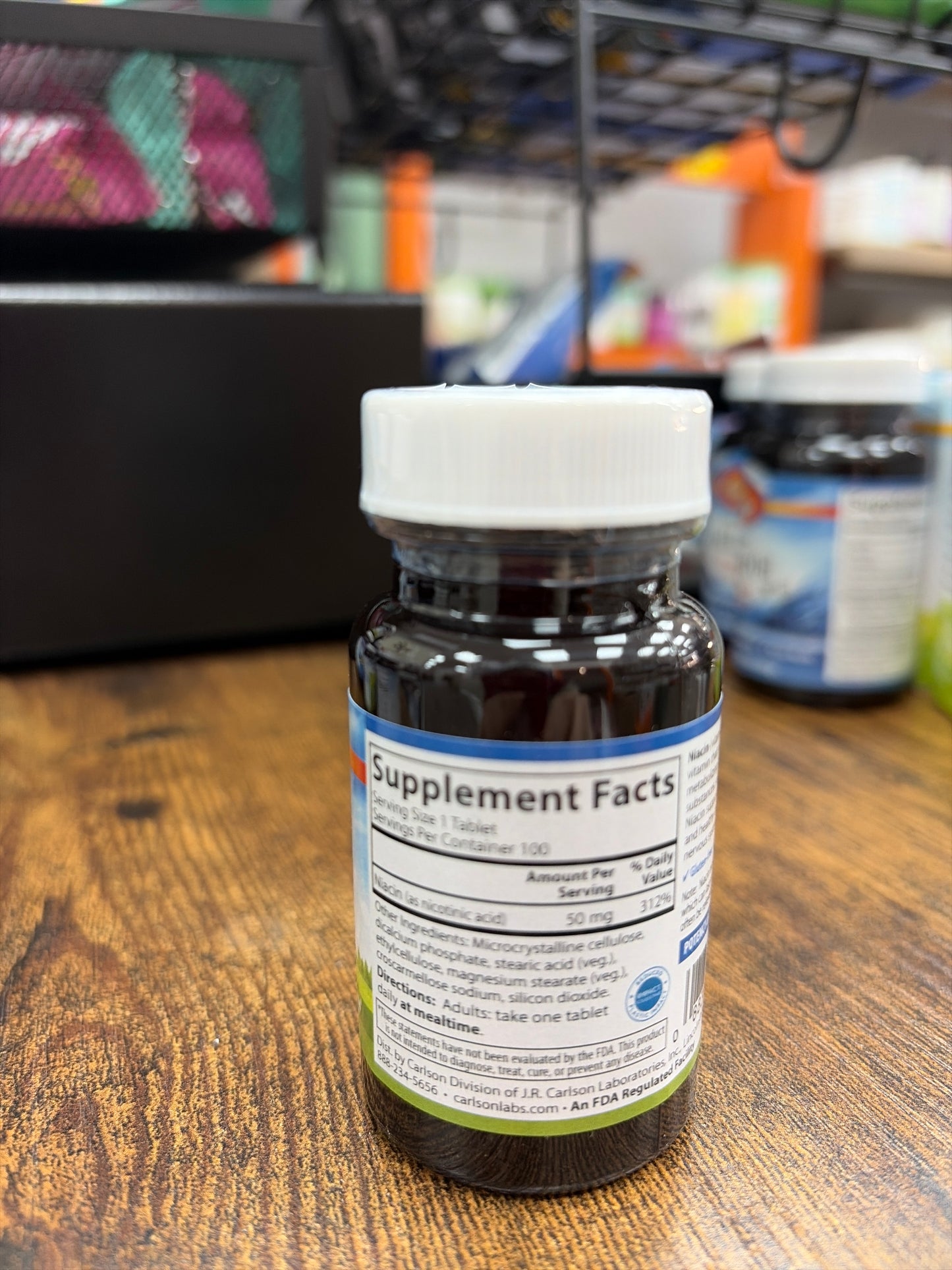 Carlson Niacin 50mg (100 tablets)