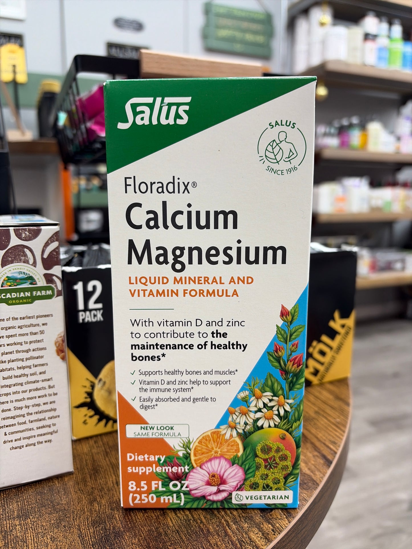 Floradix Calcium Magnesium Liquid Mineral And Vitamin Formula 8.5 FL. OZ Vegetarian