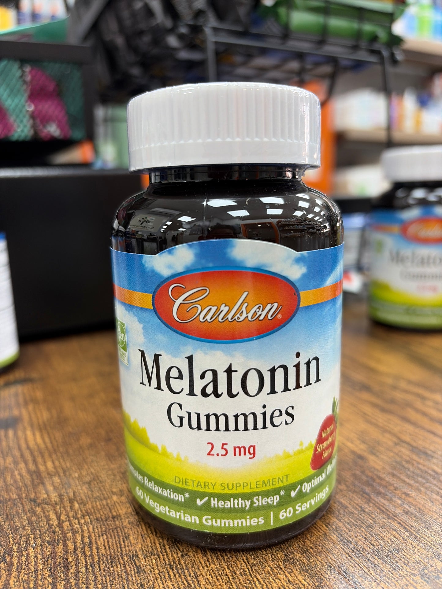 Carlson Melatonin Gummies 2.5mg (60 vegetarian capsules)