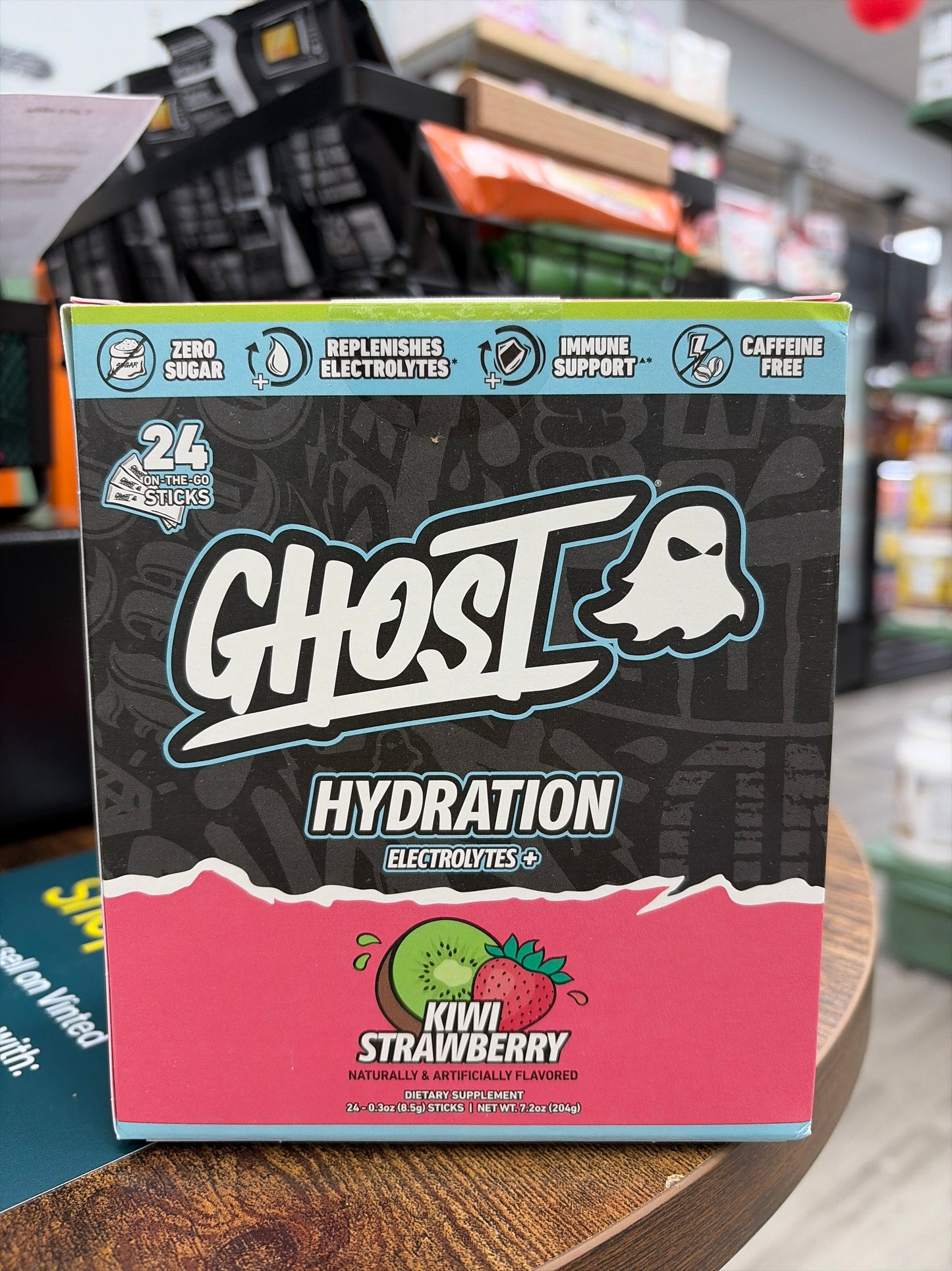 Ghost Hydration Electrolytes+ Kiwi Strawberry 24 Sticks
