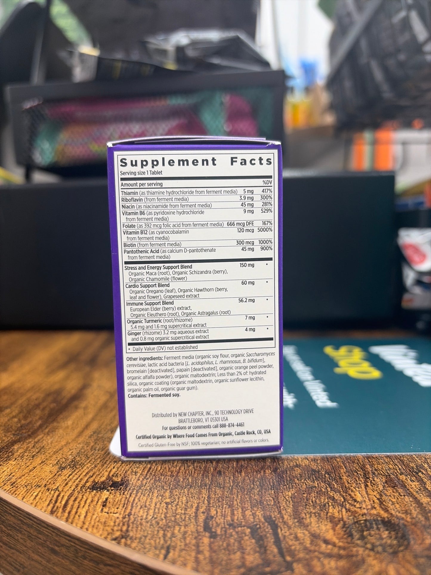 New Chapter Fermented Coenzyme B Complex 30 Vegetarian Tablets