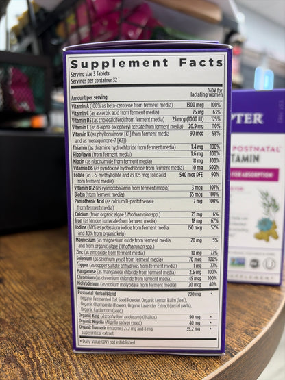 New Chapter Perfect Postnatal Multivitamin (96 Vegetarian Tablets)
