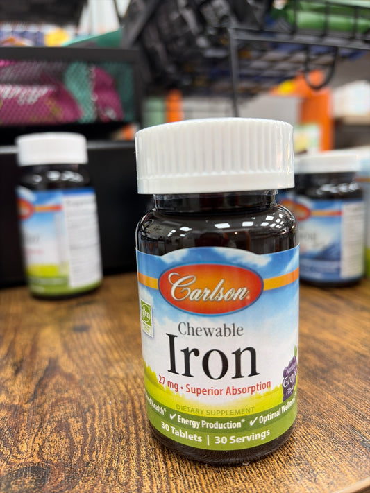 Carlson Chewable Iron 30 tablets