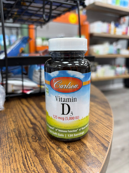 Carlson Super D3 5000 l.U (120 vegetarian capsules)