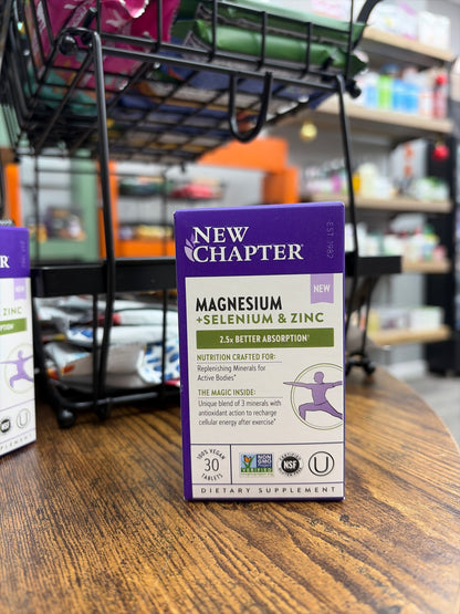 New Chapter Magnesium+Selenium&Zinc 30 Vegan Tablets
