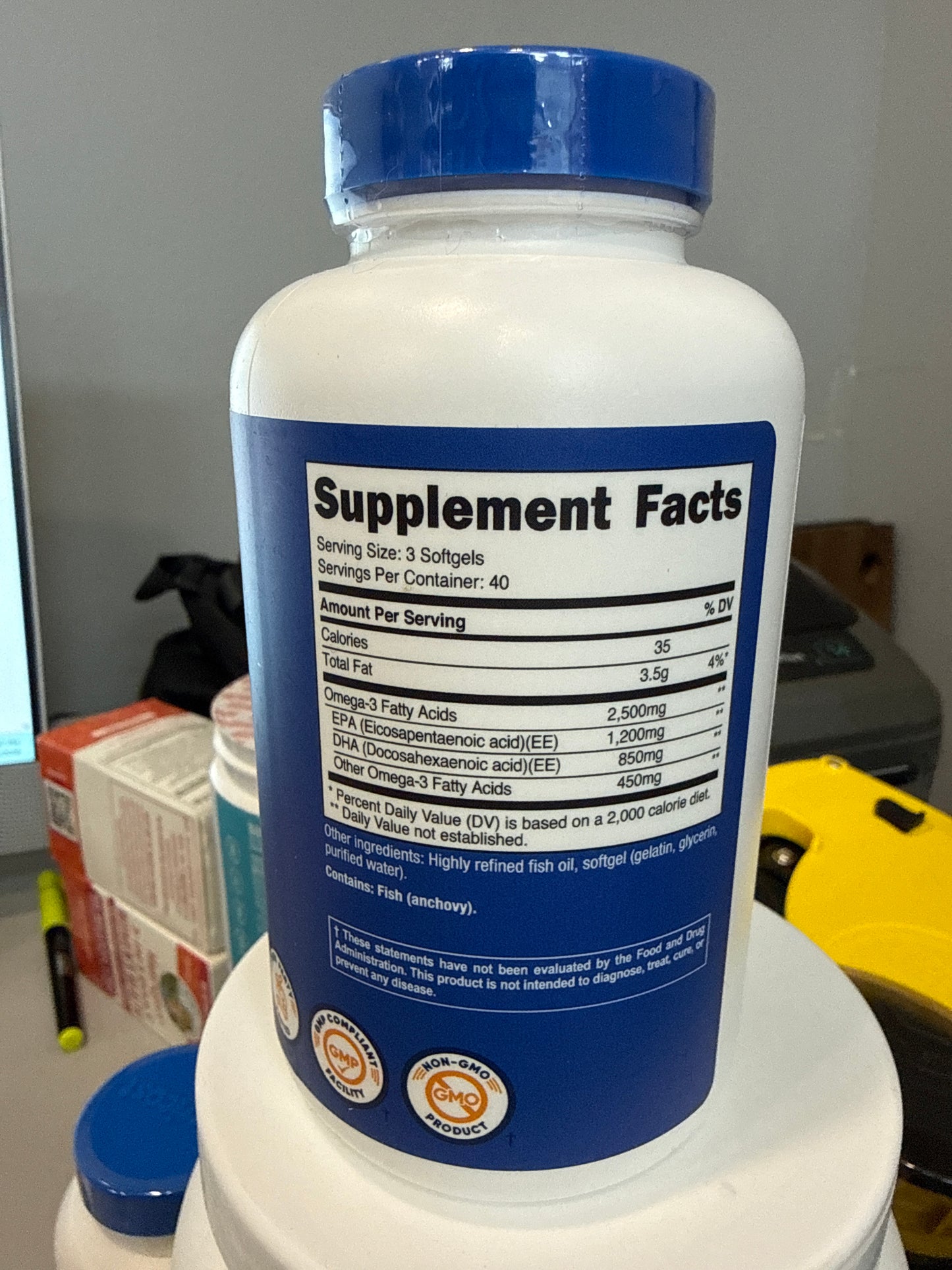 Nutricost Omega-3 (2.500mg) 120 Softgels