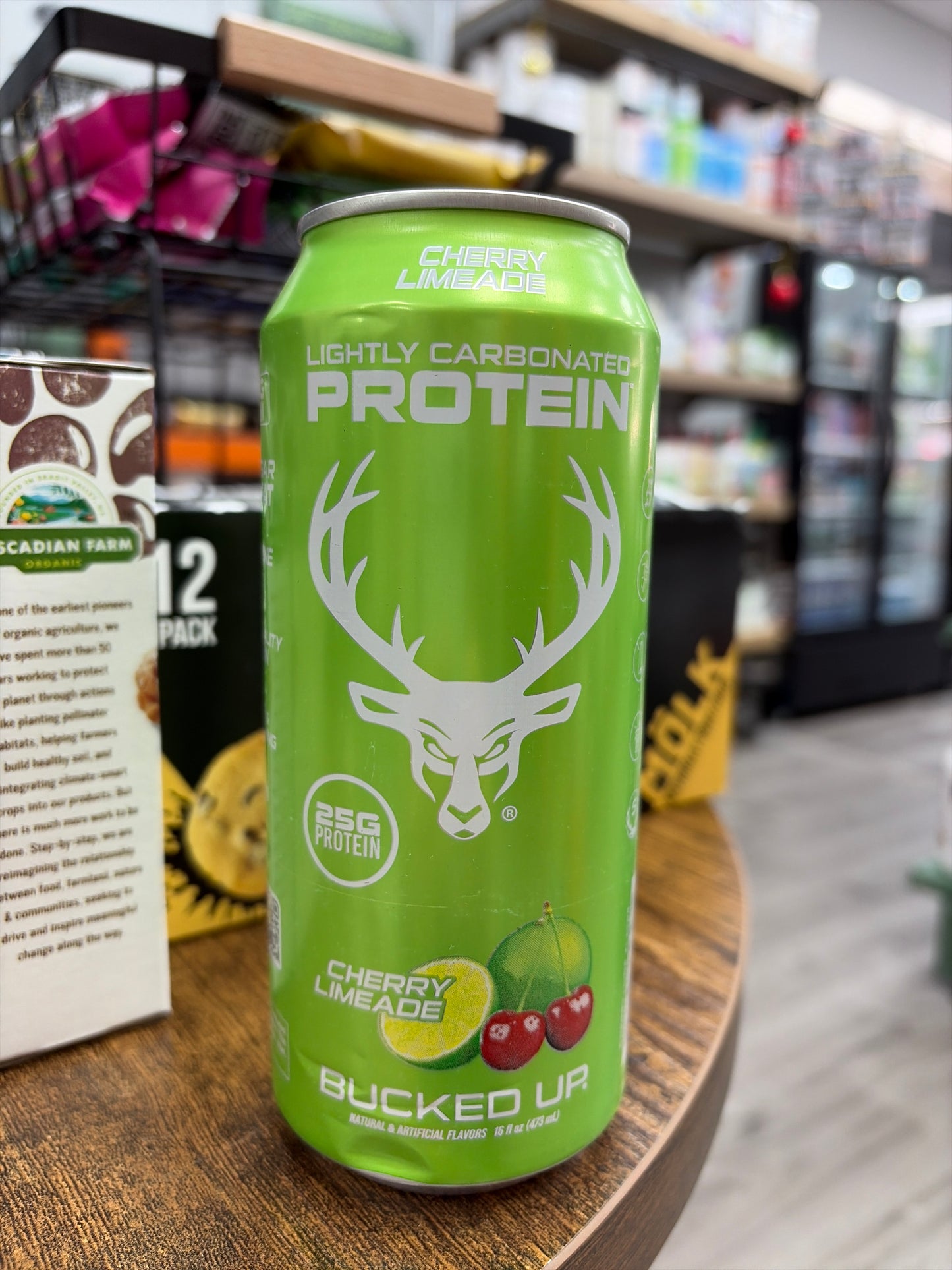 Bucked Up Lightly Carbonated Protein Cherry Limeade 16 fl/oz