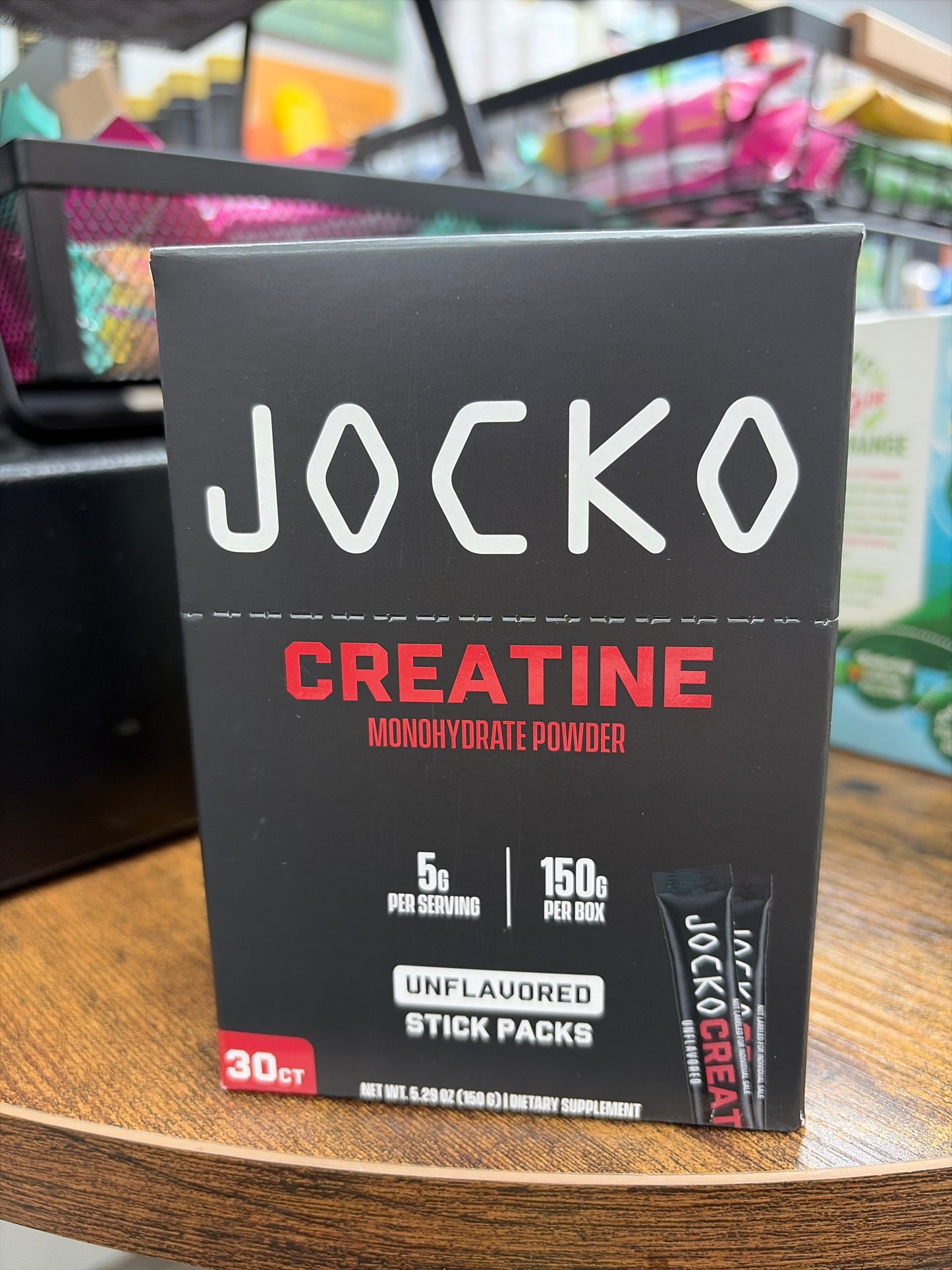 Jocko Creatine Unflavored 30ct Stick Packs